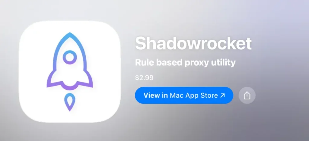 Shadowrocket 官方正版图标及开发者信息